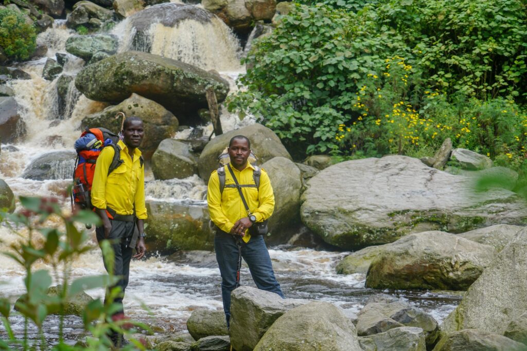 Guides and porters on Kilembe Trail
